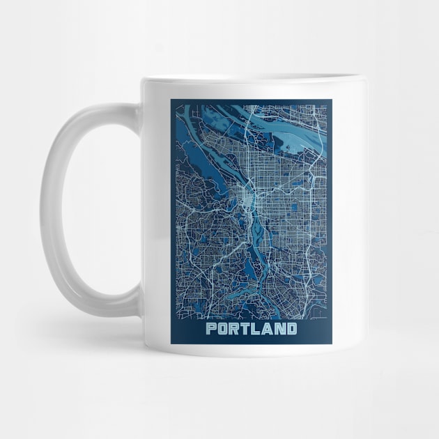 Portland - United States Peace City Map by tienstencil